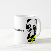 Lächeln Panda Kaffeetasse (VorderseiteRechts)
