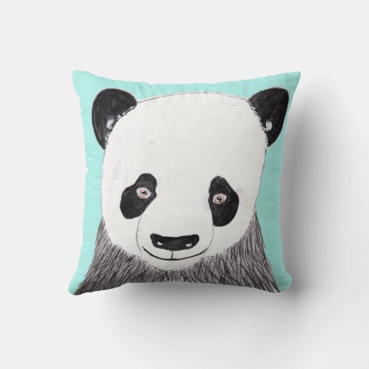 Lächeln Panda Kissen (Rückseite)