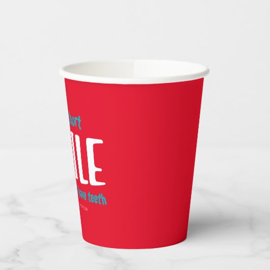 Lächeln Pappbecher (Links)