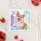 Lächeln Pembroke Welsh Corgi Napkins Serviette (Beispiel)