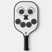 Lächeln Pickleball Schläger (Vorderseite)