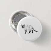 Lächeln Pin, ruhige Katze Flair Button (Vorne & Hinten)