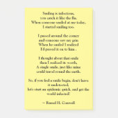 Lächeln Post-it Klebezettel (Vorderseite)