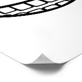 Lächeln Poster (Ecke)