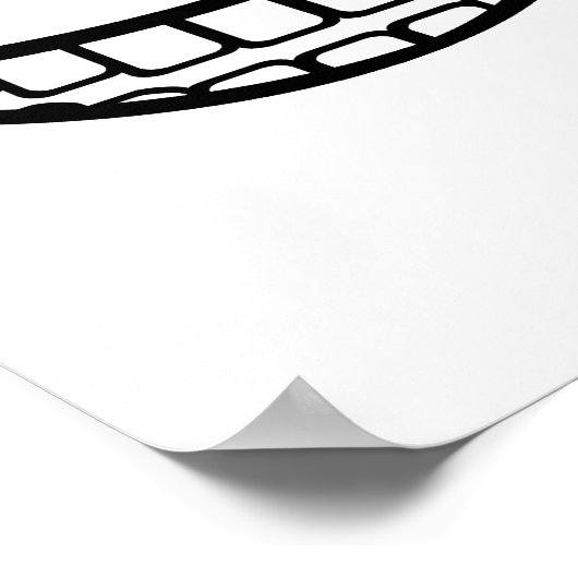 Lächeln Poster (Ecke)