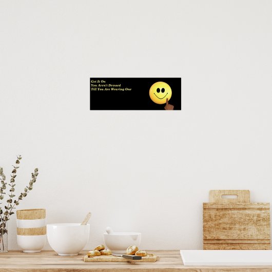 Lächeln Poster (Küche)