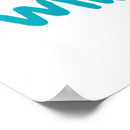 Lächeln Poster (Ecke)