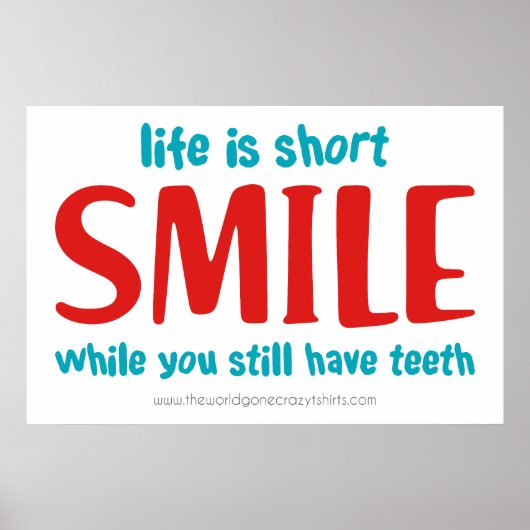 Lächeln Poster (Vorne)