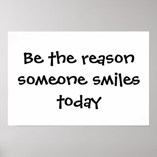 Lächeln Poster (Vorne)