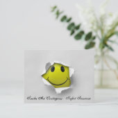 Lächeln Postkarte (Stehend Vorderseite)