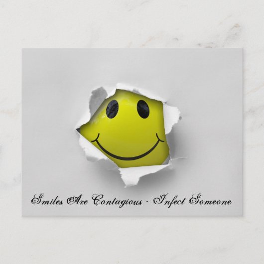 Lächeln Postkarte (Vorderseite)