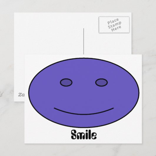 Lächeln Postkarte (Vorne/Hinten)