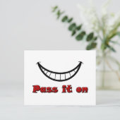 Lächeln Postkarte (Stehend Vorderseite)