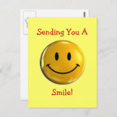 Lächeln Postkarte (Vorne/Hinten)