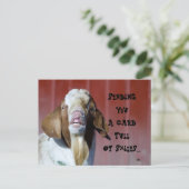 Lächeln... Postkarte (Stehend Vorderseite)