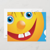 Lächeln Postkarte (Vorne/Hinten)