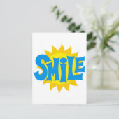 Lächeln Postkarte (Stehend Vorderseite)