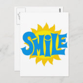 Lächeln Postkarte (Vorne/Hinten)