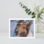 Lächeln Postkarte (Stehend Vorderseite)