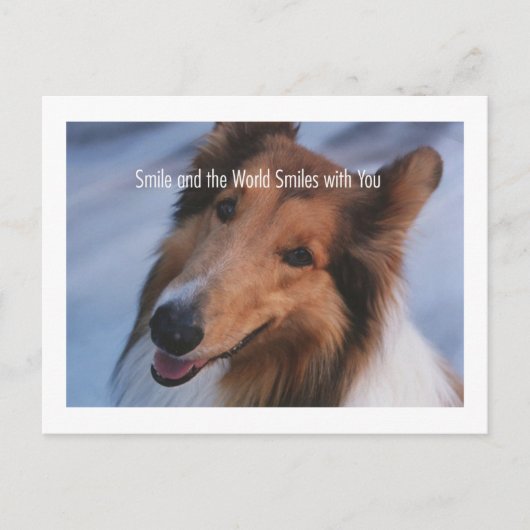 Lächeln Postkarte (Vorderseite)