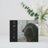 LÄCHELN POSTKARTE (Stehend Vorderseite)