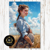 Lächeln Prairie Maternity | Rustikaler Bauernhof Seidenpapier