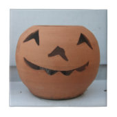 Lächeln Pumpkin Fliese (Vorderseite)