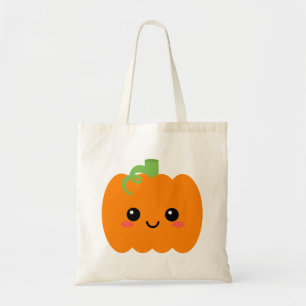 Lächeln Pumpkin Gesicht Grafik Tote Tasche, Herbst Tragetasche
