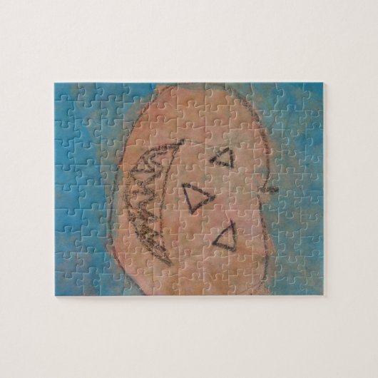 Lächeln Pumpkin, Halloween Kinder Art Wasserfarbe Puzzle (Horizontal)