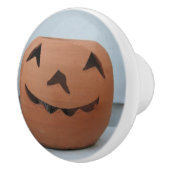 Lächeln Pumpkin Keramikknauf (Rechts)