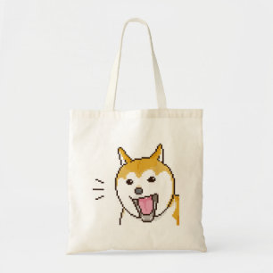 Lächeln Puppylike Shiba Inu Dog Pixart Tragetasche