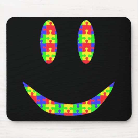 Lächeln-Puzzlespiel Mousepad (Vorne)