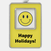 Lächeln Rahmen-Ornament Silber (Vorderseite)