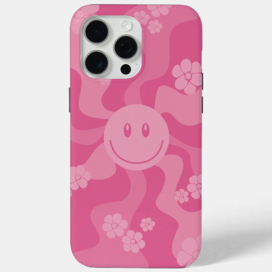 Lächeln - Rosa Case-Mate iPhone Hülle (Rückseite)