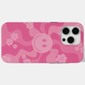Lächeln - Rosa Case-Mate iPhone Hülle (Rückseite (Horizontal))