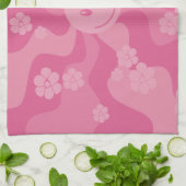 Lächeln - Rosa Geschirrtuch (Gefaltet)