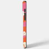 Lächeln - Rosa, Orange und Creme Case-Mate iPhone Hülle (Rückseite / Links)