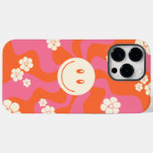 Lächeln - Rosa, Orange und Creme Case-Mate iPhone Hülle (Rückseite (Horizontal))