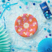 Lächeln - Rosa, Orange und Creme Pappteller (Party)