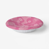 Lächeln - Rosa Pappteller (Gewinkelt)