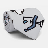 Lächeln rund - Dentist-Themed Necktie Krawatte (Gerollt)