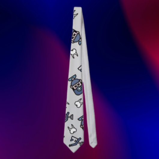 Lächeln rund - Dentist-Themed Necktie Krawatte