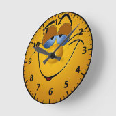 lächeln runde wanduhr (Winkel)