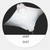 Lächeln Runder Aufkleber (Vorderseite)