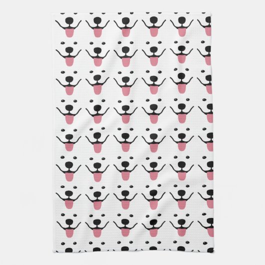 Lächeln Samoyed Kitchen Geschirrtuch (Vertikal)