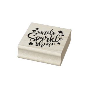 Lächeln-Schein-Glanz Gummistempel