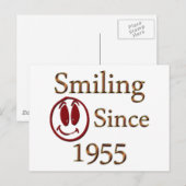 Lächeln seit 1955 postkarte (Vorne/Hinten)