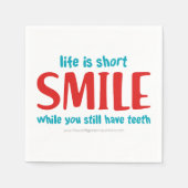 Lächeln Serviette (Vorderseite)