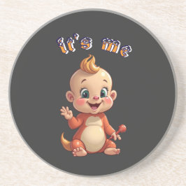 Lächeln Sie die Freude eines süßen Babys und das G Getränkeuntersetzer