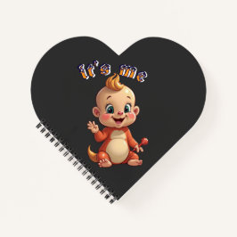 Lächeln Sie die Freude eines süßen Babys und das G Notizblock